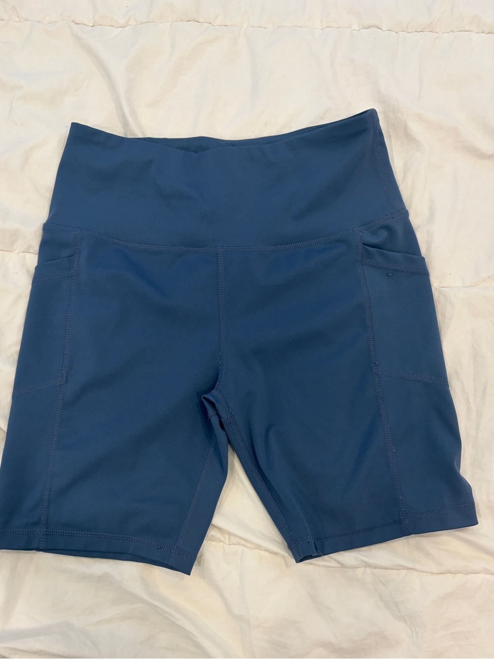 LEG3ND blue athletic shorts with side pockets
